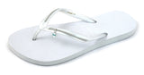 White Flip Flops