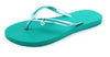 Teal Flip Flops